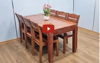 Bộ Bàn Ăn Gỗ Xoan Đào Hiện Đại