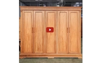 Tủ Áo Gõ Đỏ Đẹp Hiện Đại