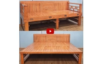 Giường Gấp Đẹp Gỗ Sồi