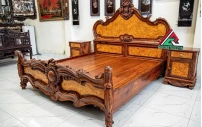 Giường Gỗ Cẩm Nu Cao Cấp