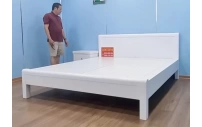Giường Ngủ Gỗ Màu Trắng