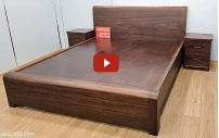  mẫu Giường gỗ Óc Chó Hiện Đại Bền Chắc