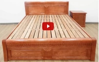 Giường gỗ sồi - GN279