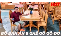 Mẫu Bàn Ăn Tân Cổ Điển 8 Ghế Đẹp
