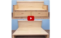 Ghế gấp gỗ mở ra thành giường - GN22