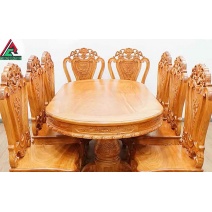 Băn ăn gỗ gõ đỏ lào nguyên khối
