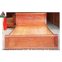Giường gỗ hương đỏ cao cấp