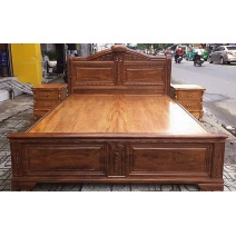 Giường gỗ mun 