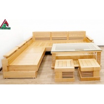 sofa gỗ sồi SP05