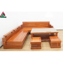 Sofa góc gỗ xoan đào SP04
