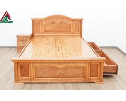 Giường gỗ tự nhiên giá rẻ nhất TP.HCM
