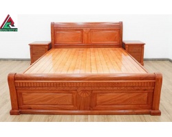 Giường gỗ hương đá quận 4 Chuẩn gỗ tốt - Nhiều mẫu mã đẹp