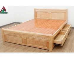 Giường gỗ sồi quận 12 Chất Lượng - Giá Rẻ - Nhiều Mẫu Đẹp