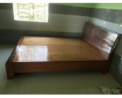 Giao giường gỗ xoan đào GN28 cho khách tại Đông Thạnh, Hóc Môn