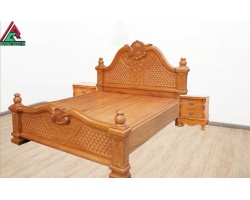 Mua giường ngủ gỗ gõ đỏ quận 12 ở đâu uy tín, chất lượng?