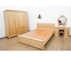 TOP 12 mẫu giường gỗ sồi 1m2 x 2m đẹp giá siêu rẻ