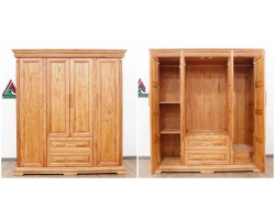 Mách bạn cách bảo quản tủ quần áo gỗ tự nhiên để luôn bóng đẹp như mới