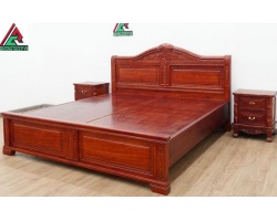 Những mẫu giường ngủ gỗ căm xe 1m8x2m HOT nhất thị trường