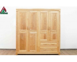 Tủ quần áo gỗ sồi quận 12 giá cực rẻ và 100% Gỗ Tự Nhiên
