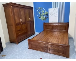 Giao tủ quần áo, giường ngủ xoan đào và bàn ăn gỗ gõ đỏ cho khách tại Gò Vấp, TPHCM