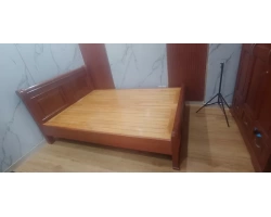 Hoàn thành giường gỗ xoan đào GN04 tại quận 12, TP HCM
