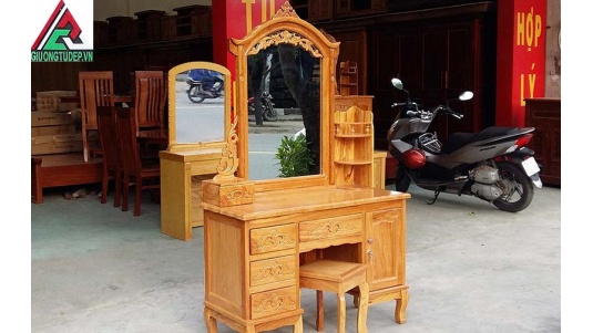 Bàn Trang Điểm Gỗ Gõ Đỏ 1m1 BP07