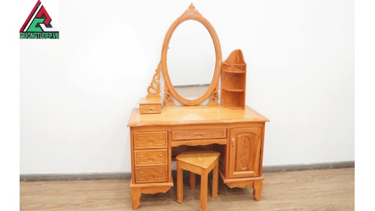 Bàn Trang Điểm Gỗ Gõ Đỏ BP09