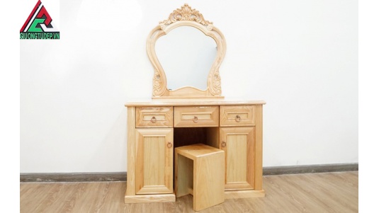 Bàn Trang Điểm Gỗ Sồi Nga Tự Nhiên BP28