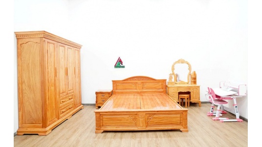 Combo phòng ngủ gỗ gõ đỏ CB34