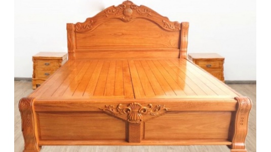 Giường Gỗ Gõ Đỏ Nam Phi Dạt Phản GN49
