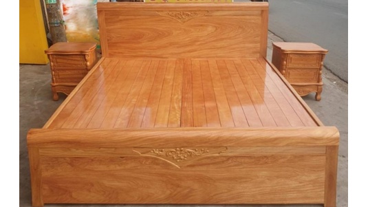 Giường Ngủ Gỗ Gõ Đỏ Đẹp Hiện Đại GN63