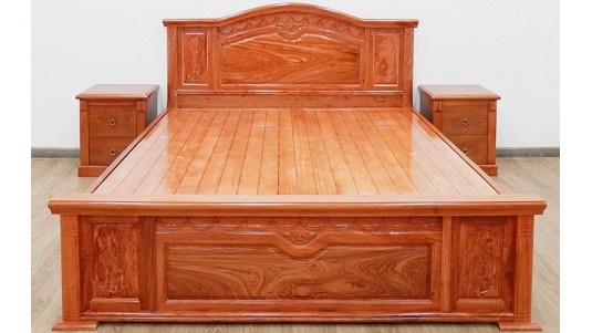 Giường Ngủ Nữ Hoàng Gỗ Hương Đá  