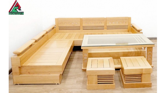 Sofa Góc Gỗ Sồi SP05