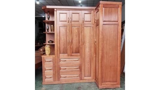 Tủ Gỗ Chữ L Xoan Đào