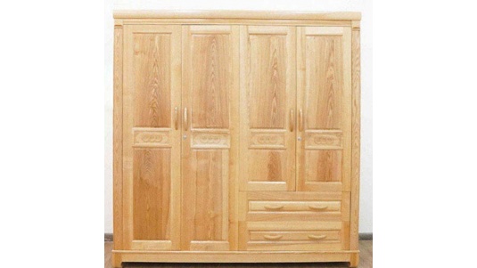 Tủ Quần Áo Bằng Gỗ Sồi 2m