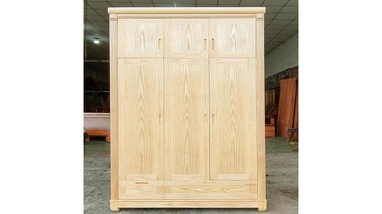 Tủ Quần Áo Gỗ Sồi 2 Tầng 