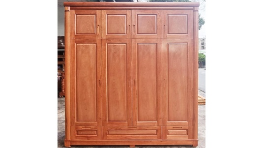 Tủ Áo Gỗ Xoan Đào 3 Buồng 2 Tầng 