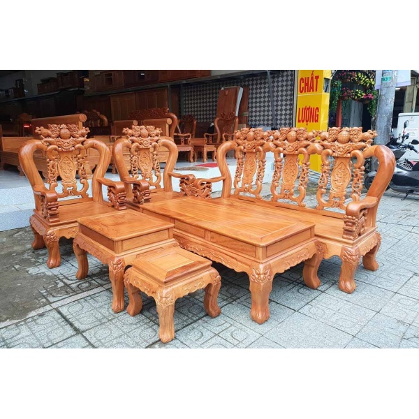 Salon gỗ gõ đỏ SL03