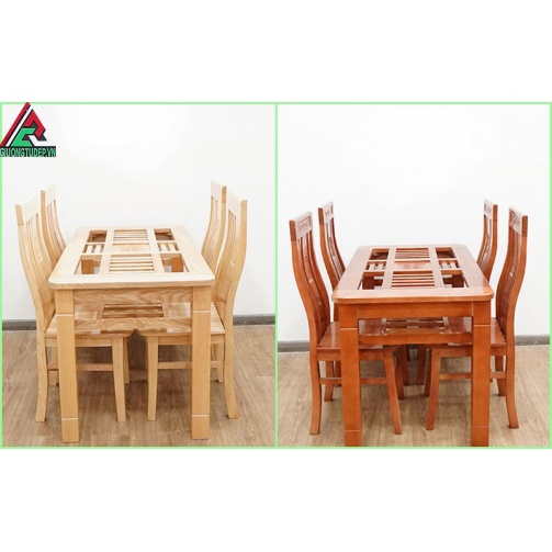 Bàn ăn gỗ sồi 4 ghế