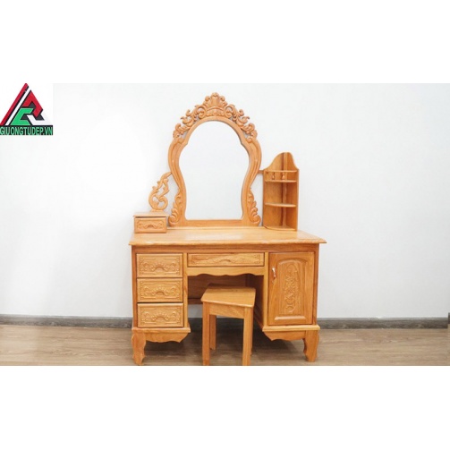 Bàn Trang điểm gỗ gõ đỏ lào