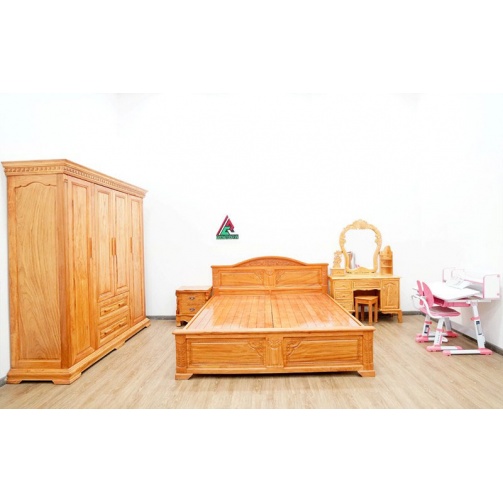 Combo phòng ngủ gỗ gõ đỏ CB34