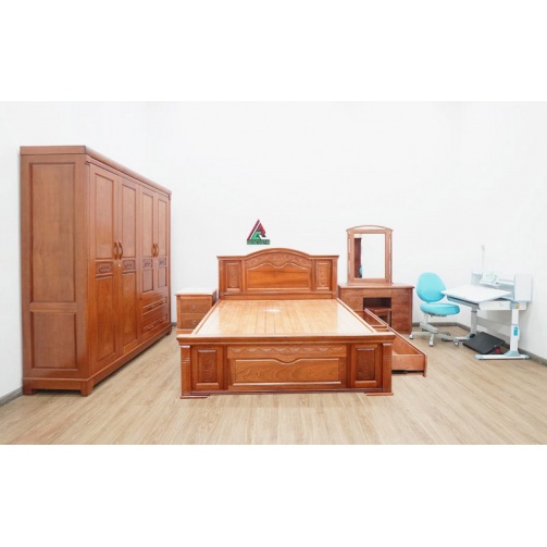 Combo phòng ngủ gỗ xoan đào CB05