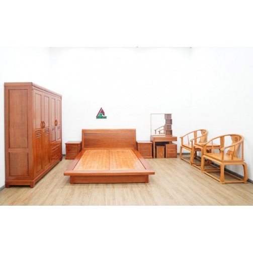 Combo phòng ngủ gỗ xoan đào CB16
