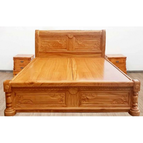 Giường gỗ gõ đỏ lào