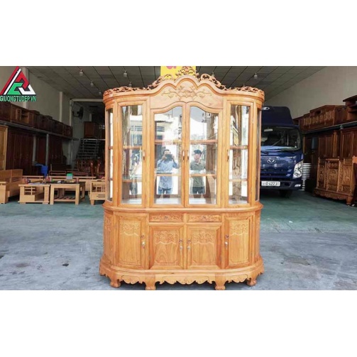 Tủ rượu gỗ gõ đỏ TR01