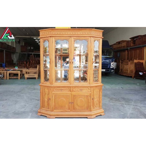 Tủ rượu gỗ gõ đỏ TR04