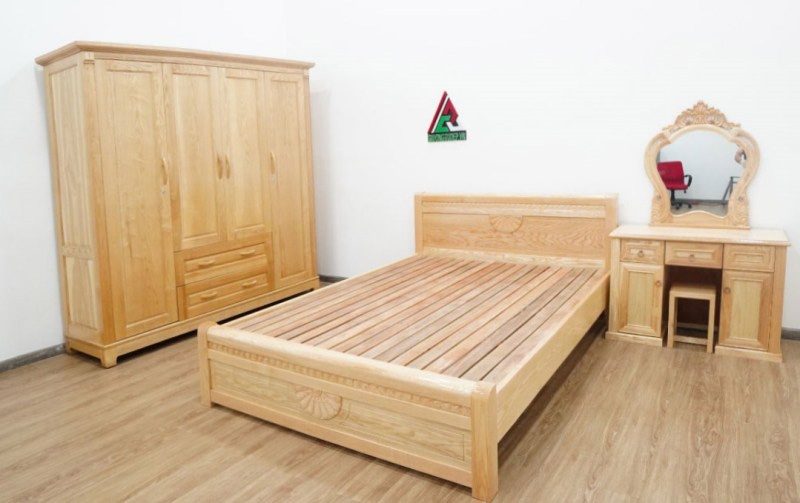 Combo phòng ngủ gỗ sồi CB07